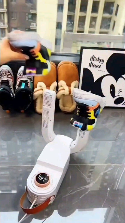 Foldable Shoe Dryer with Intelligent Timer – Quick-Dry Hot Air Shoe Warmer & Deodorizing Footwear Dryer