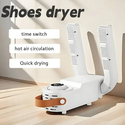 Foldable Shoe Dryer with Intelligent Timer – Quick-Dry Hot Air Shoe Warmer & Deodorizing Footwear Dryer